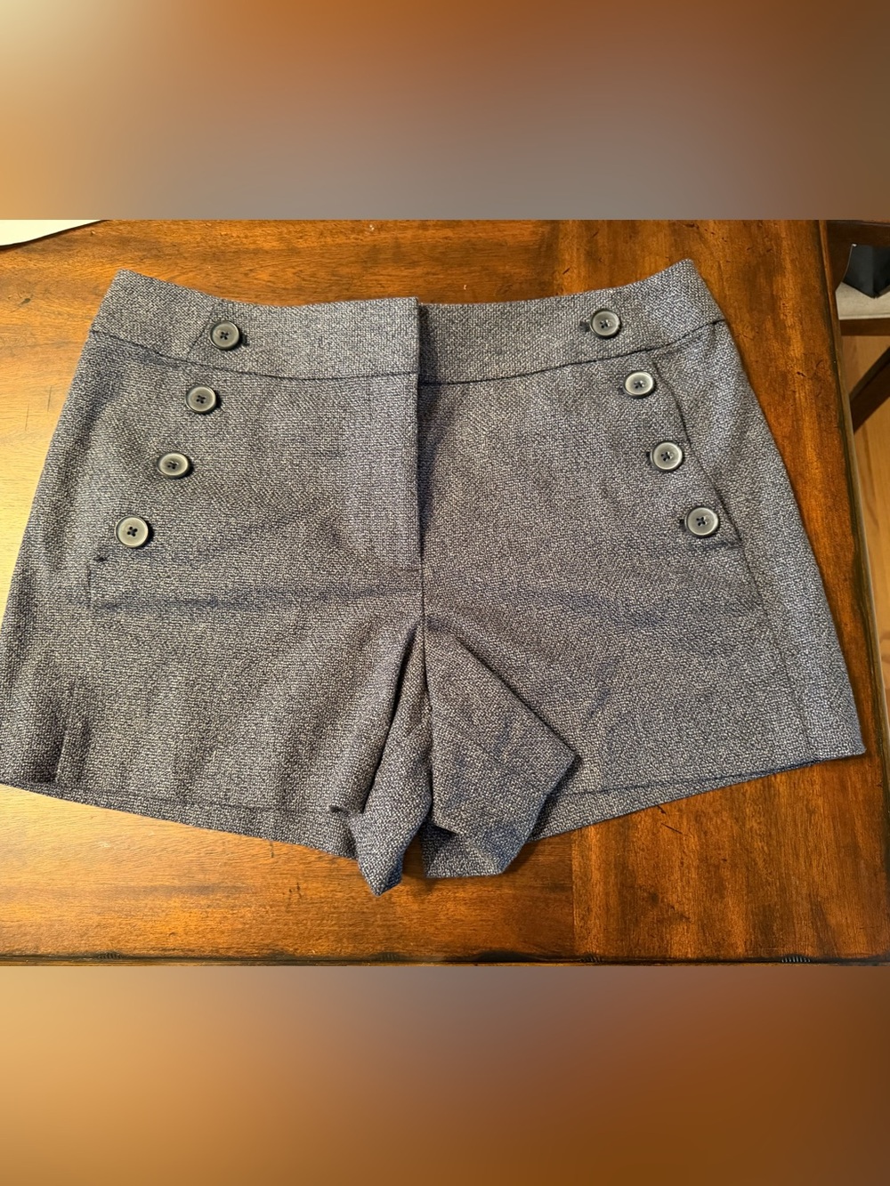 LOFT High-Waist Gret Twill Riviera Shorts 6 NWT